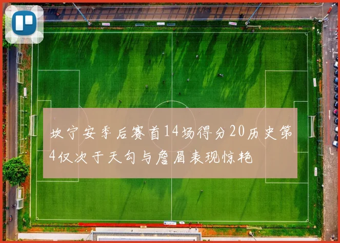 坎宁安季后赛首14场得分20历史第4仅次于天勾与詹眉表现惊艳